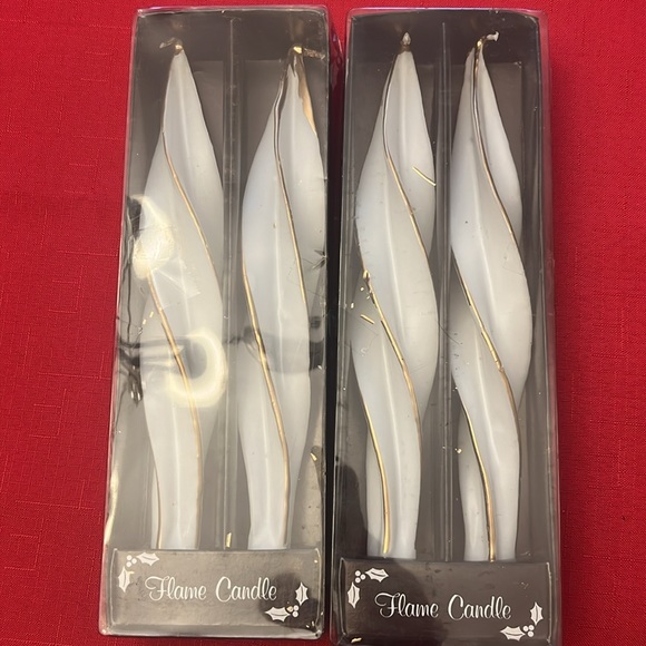 4X 10” vintage twisted candles - Picture 2 of 3